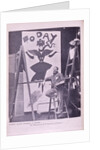 Dudley Hardy painting his design for Today Magazine by Anonymous