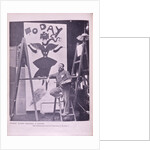 Dudley Hardy painting his design for Today Magazine by Anonymous