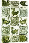 Birds and leaves by Unknown