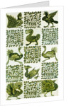 Birds and leaves by Unknown