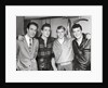 Eddie Cochran (2nd left) with John Barry, Adam Faith and Gene Vincent by Harry Hammond