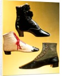 Woman's and Man's boots. Europe, 19th century by Unknown