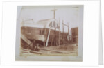 Paddle Steamer in Dry Dock by Calvert Richard Jones