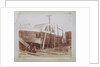 Paddle Steamer in Dry Dock by Calvert Richard Jones
