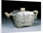 Teapot with calligraphy by Unknown