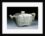 Teapot with calligraphy by Unknown