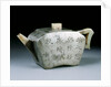 Teapot with calligraphy by Unknown
