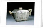 Teapot with calligraphy by Unknown