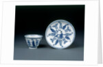 Cup and saucer. China, Kangxi period, c. 1662-1722 by unknown