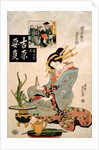 The Courtesan Suganosuke of Okamoto-ya in the Fourth Month by Keisai Eisen