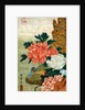 Peony and a Peacock by Utagawa Hiroshige I