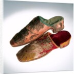 Man's slippers. Britain, 1710-20 by Unknown