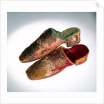 Man's slippers. Britain, 1710-20 by Unknown