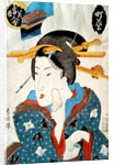 Geisha wiping Her Face by Utagawa Kunisada