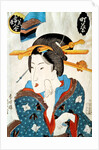 Geisha wiping Her Face by Utagawa Kunisada