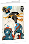 Geisha wiping Her Face by Utagawa Kunisada