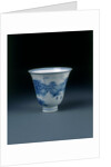 Porcelain cup. China, Qing dynasty, 1662-1722 by Unknown