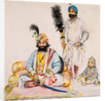 Gulab Singh of Kashmir, with child by William Carpenter