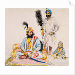 Gulab Singh of Kashmir, with child by William Carpenter