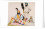 Gulab Singh of Kashmir, with child by William Carpenter