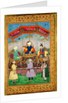 Timur Handing the Imperial Crown to Babur by Govardhan