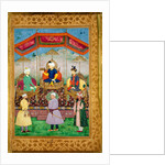 Timur Handing the Imperial Crown to Babur by Govardhan