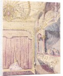 Interior, showing a box and the stage, of The Old Grand Theatre by Walter Bayes