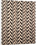 Furnishing fabric with chevron-like bands by Gregory Brown & William Foxton