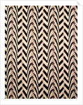 Furnishing fabric with chevron-like bands by Gregory Brown & William Foxton
