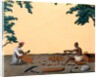Carpenters making crates for the opium balls by Shiva Lal