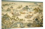 Tapestry depicting the Dragon Boat Festival by Unknown