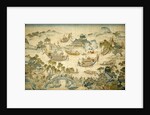 Tapestry depicting the Dragon Boat Festival by Unknown