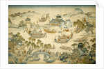 Tapestry depicting the Dragon Boat Festival by Unknown