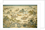 Tapestry depicting the Dragon Boat Festival by Unknown