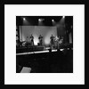 Johnny Hallyday with band performing on the Palladium Stage by Harry Hammond