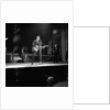 Johnny Hallyday with band performing on the Palladium Stage by Harry Hammond