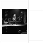 Johnny Hallyday with band performing on the Palladium Stage by Harry Hammond