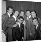 Freddie Garitty, Del Shannon and Frankie Vallie with other musicians by Harry Hammond