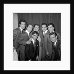 Freddie Garitty, Del Shannon and Frankie Vallie with other musicians by Harry Hammond