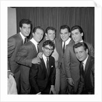 Freddie Garitty, Del Shannon and Frankie Vallie with other musicians by Harry Hammond