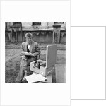 Tommy Steele preparing for the BBC Radio Show by Harry Hammond