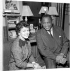 Paul Robeson with Eve Boswell in the Palladium dressing room by Harry Hammond