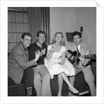 Cliff Richard with celebrity friends at the Palladium by Harry Hammond