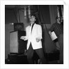 Cliff Richard recording in a studio by Harry Hammond