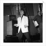 Cliff Richard recording in a studio by Harry Hammond