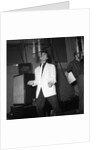Cliff Richard recording in a studio by Harry Hammond