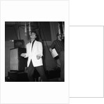 Cliff Richard recording in a studio by Harry Hammond