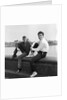 Cliff Richard with unknown man by the Thames at Chelsea by Harry Hammond
