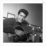 Cliff Richard with guitar by Harry Hammond