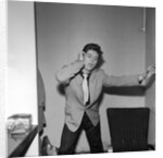 Cliff Richard rehearsing in a dressing room by Harry Hammond